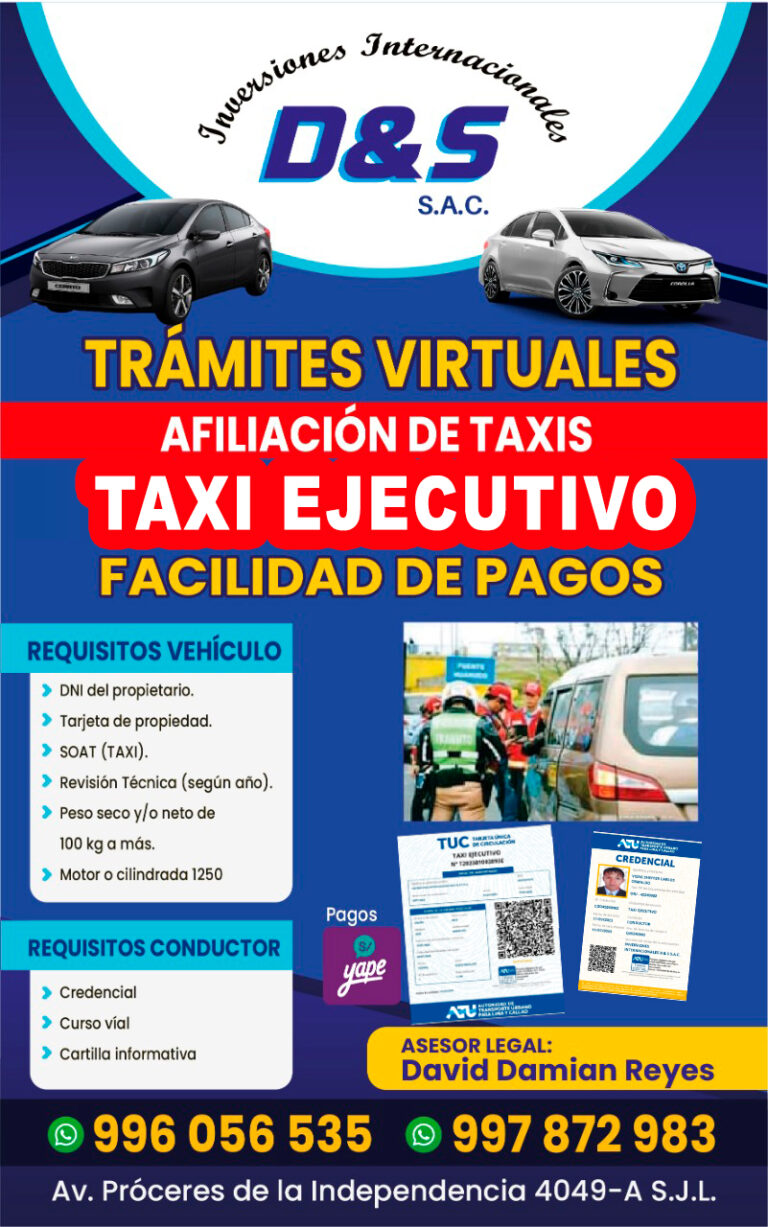 afiliación taxi ejecutivo 2023